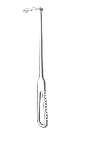 Separador Especial. Separador Langenbeck valva de 13 a 15 mm. X 40 a 42 mm. longitud de 210 a 220 mm.